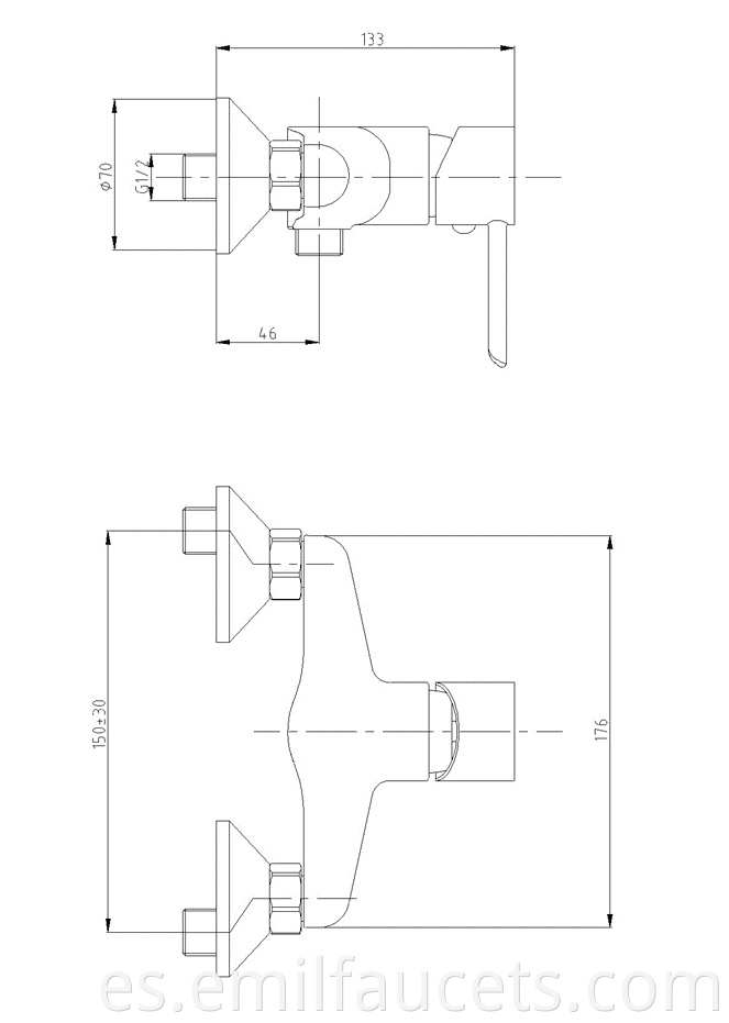 Shower bathtub tap